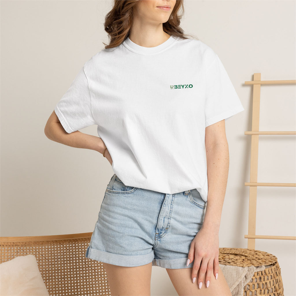 T-Shirt — Minimal Green 'OBEYXO' Chest Logo Tee