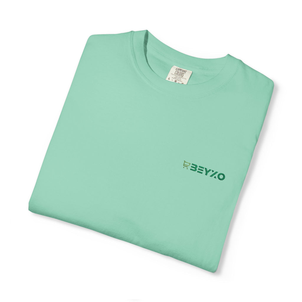 T-Shirt — Minimal Green 'OBEYXO' Chest Logo Tee
