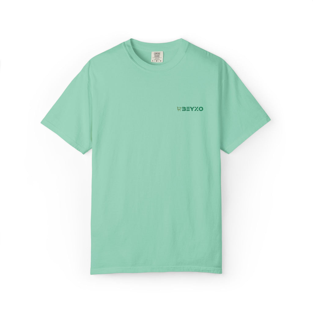 T-Shirt — Minimal Green 'OBEYXO' Chest Logo Tee