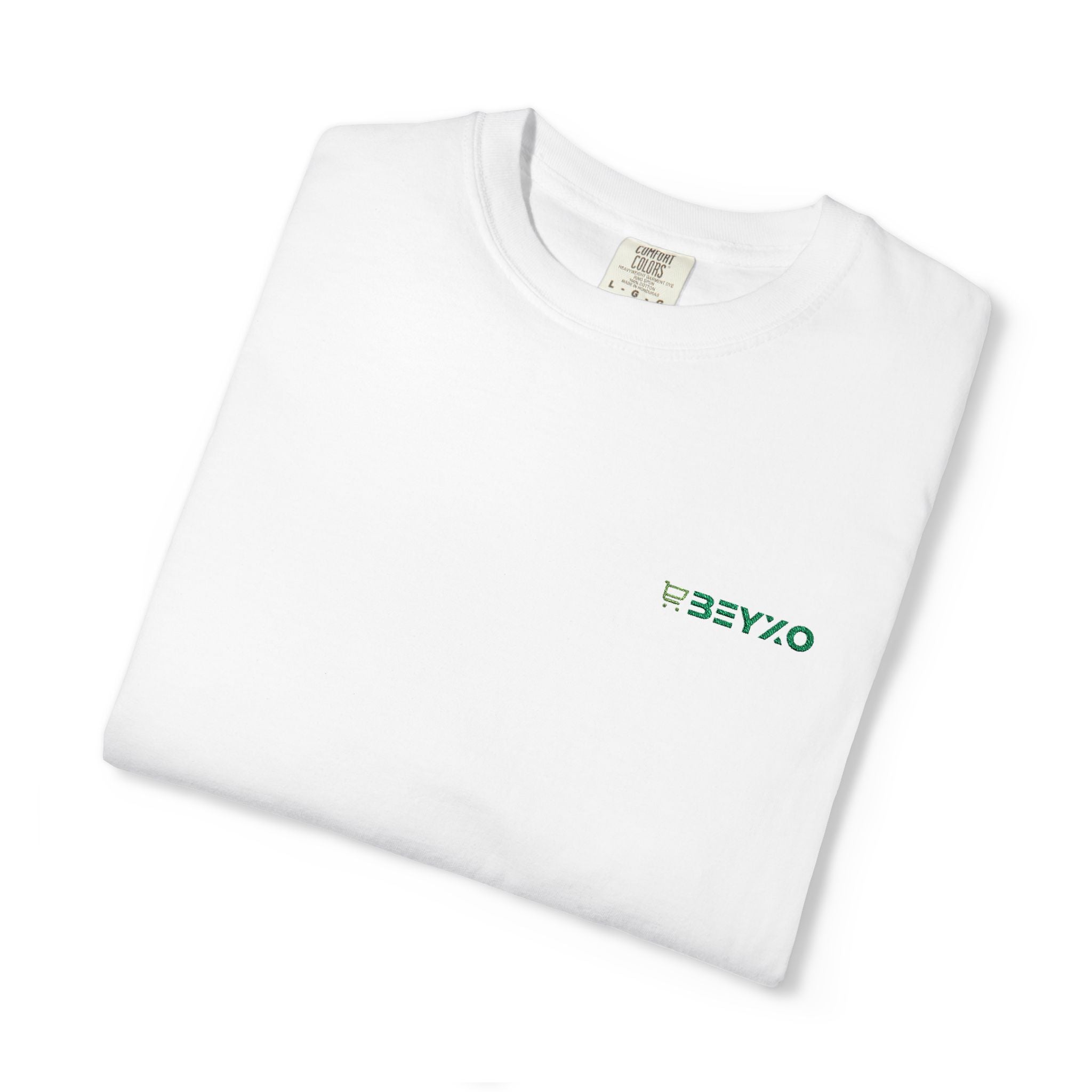 T-Shirt — Minimal Green 'OBEYXO' Chest Logo Tee