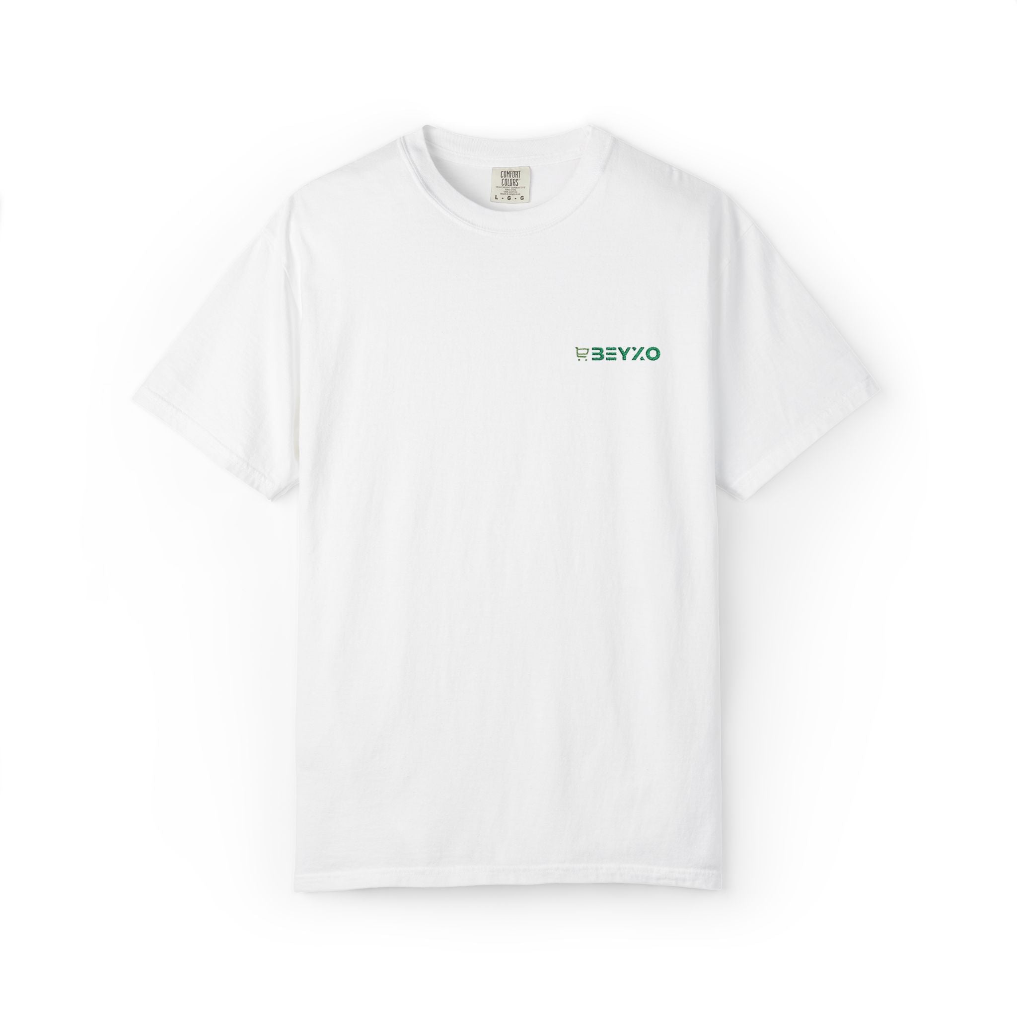 T-Shirt — Minimal Green 'OBEYXO' Chest Logo Tee